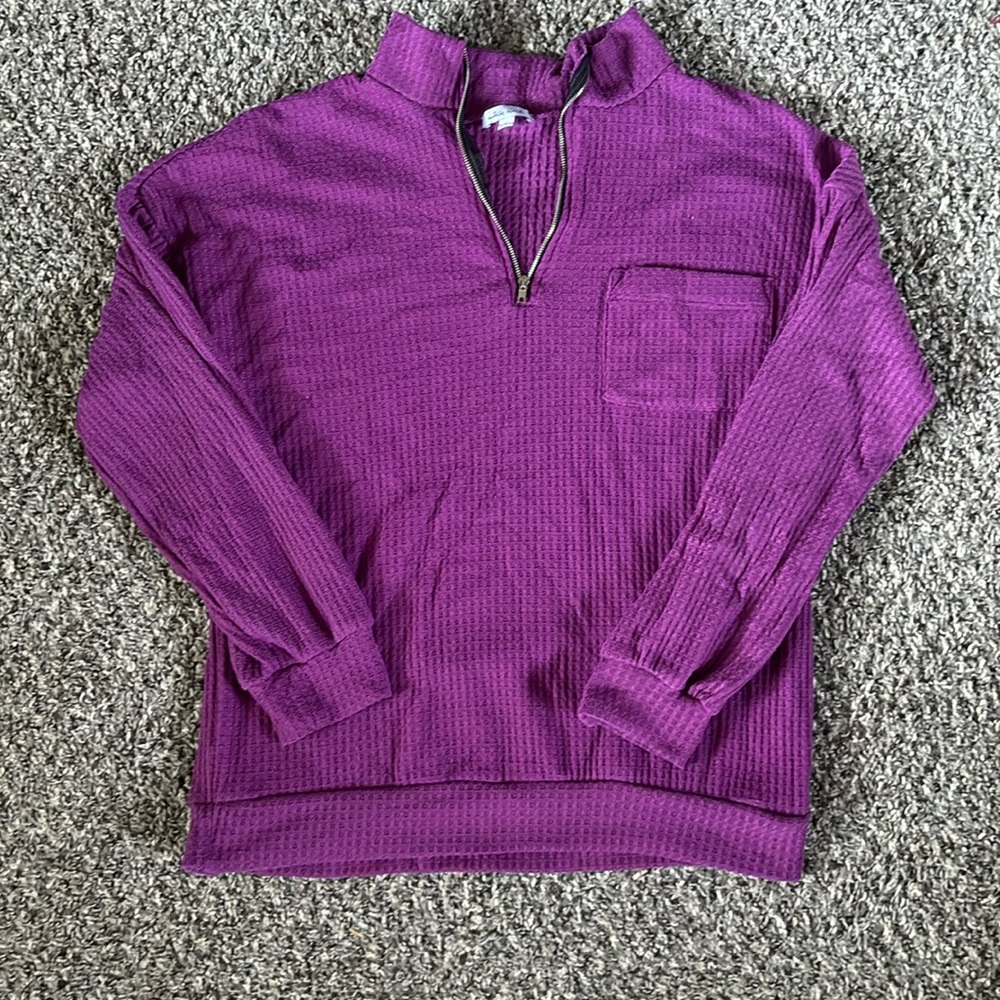 White birch quarter zip